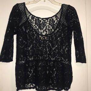 Hollister sheer top!